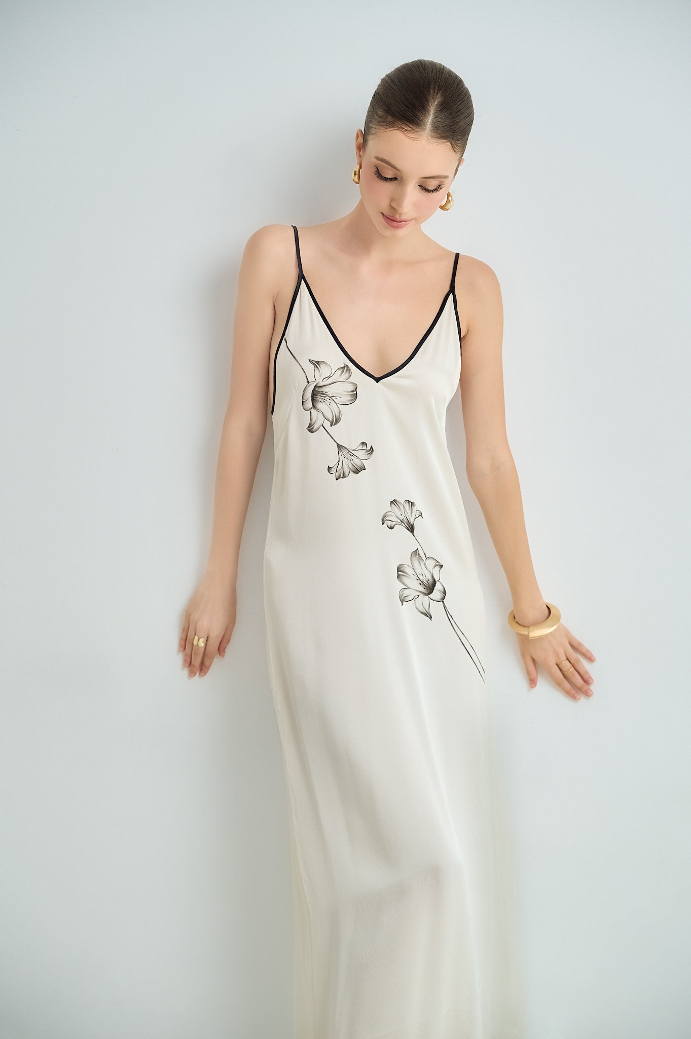 Soft V-Neck Slip Maxi
