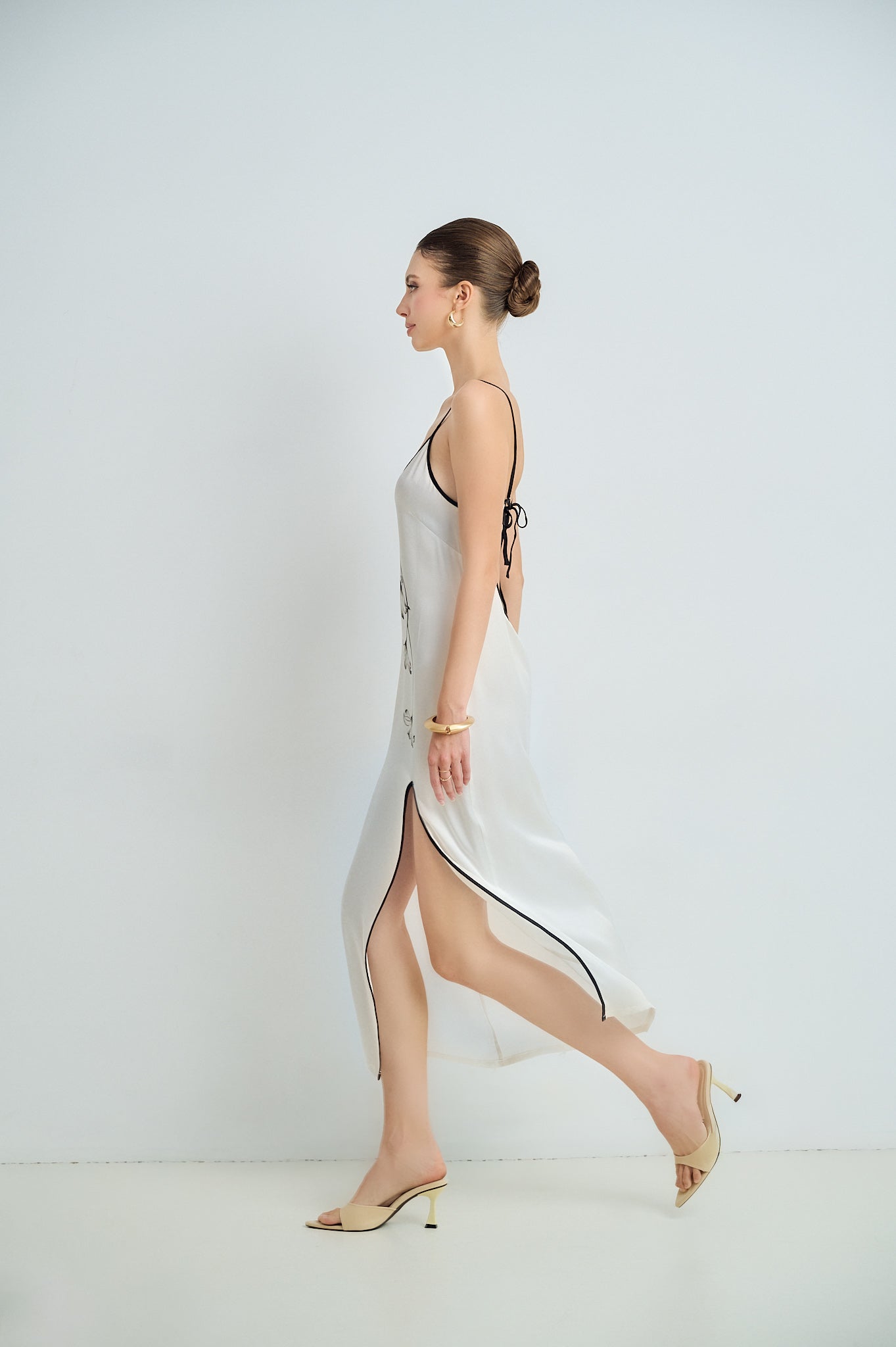 Minimal Floral Maxi Slip