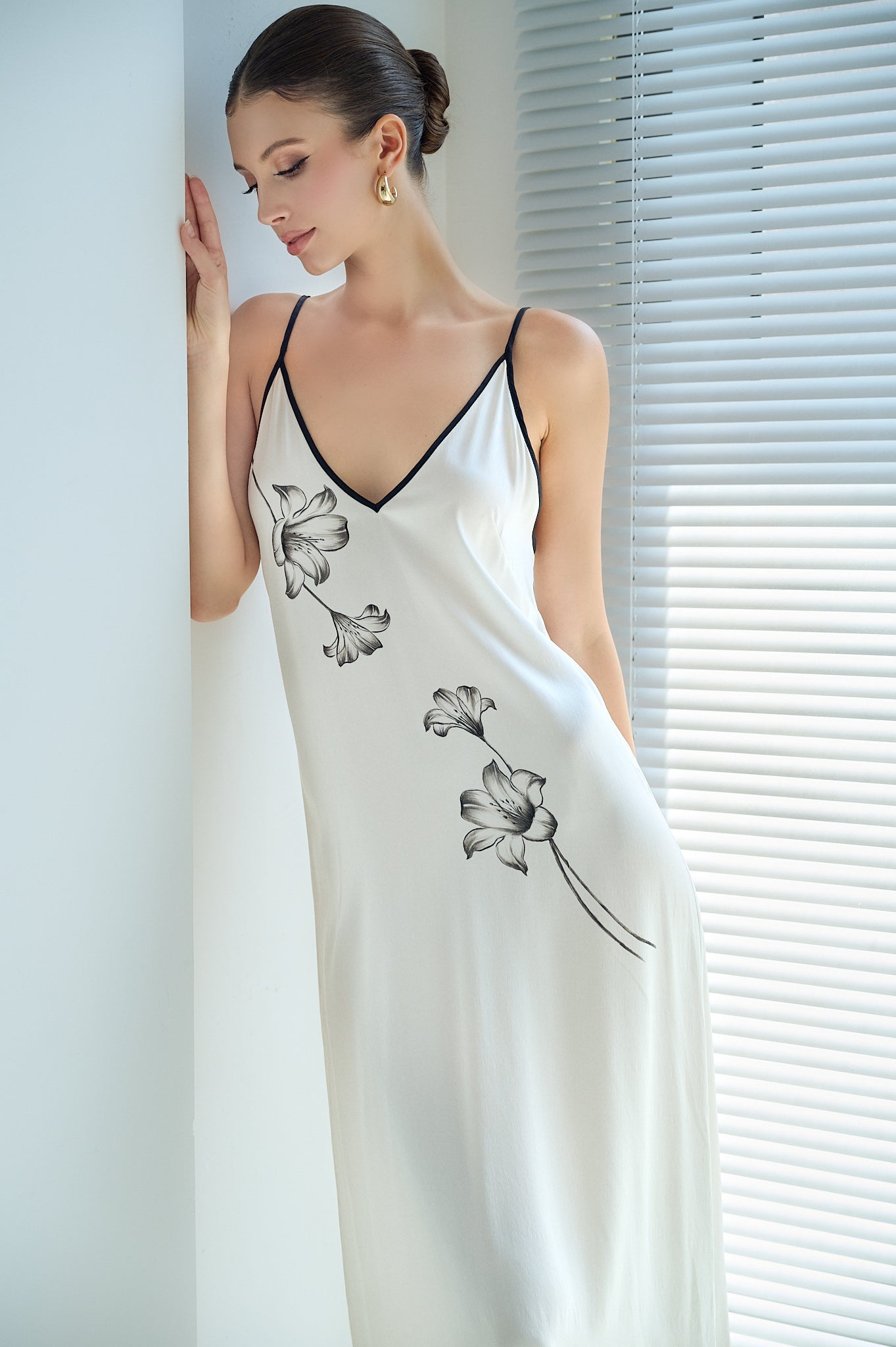 Soft V-Neck Slip Maxi