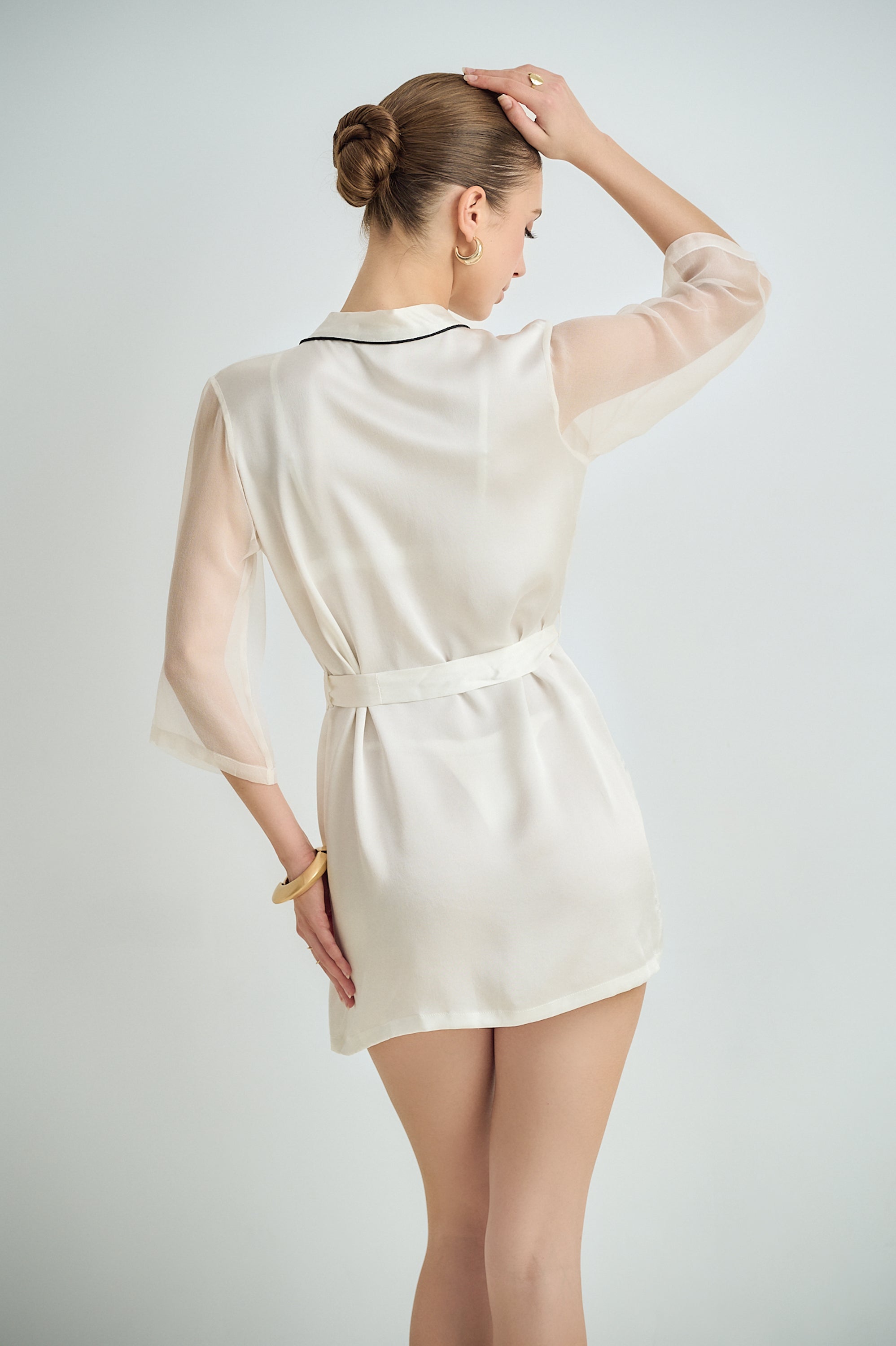 Light Floral Flow Robe Set